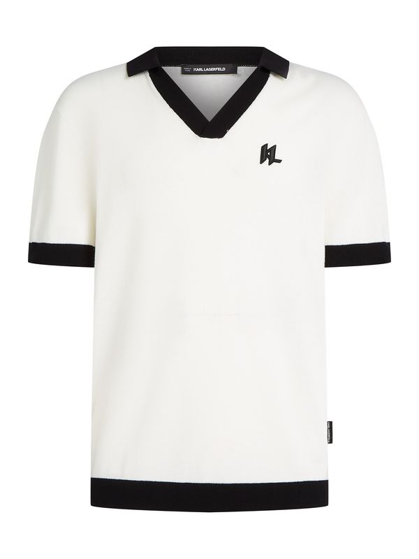 Karl Lagerfeld Karl Lagerfeld Majica  kremna / črna