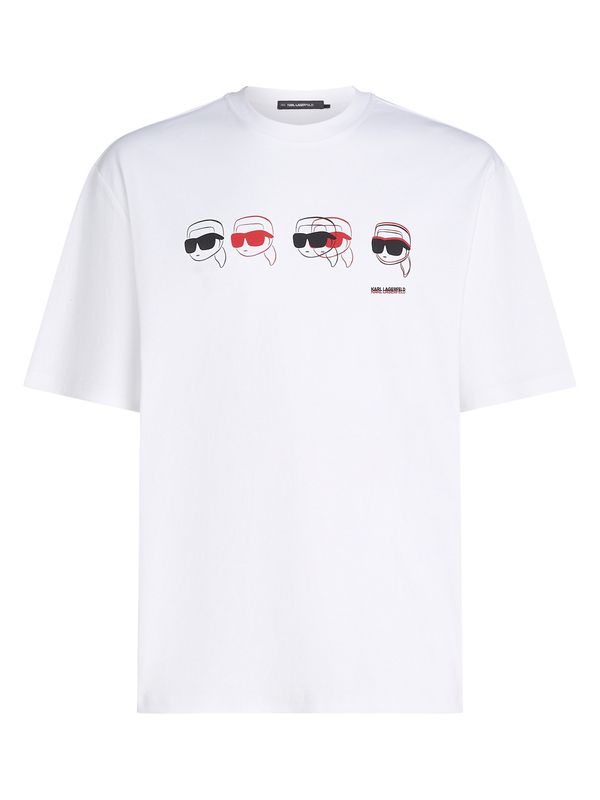 Karl Lagerfeld Karl Lagerfeld Majica  mešane barve / bela