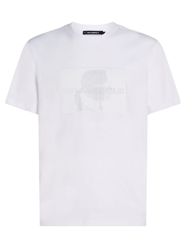 Karl Lagerfeld Karl Lagerfeld Majica ' Optical Illusion '  bela
