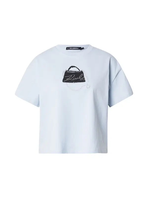 Karl Lagerfeld Karl Lagerfeld Majica  pastelno modra / črna