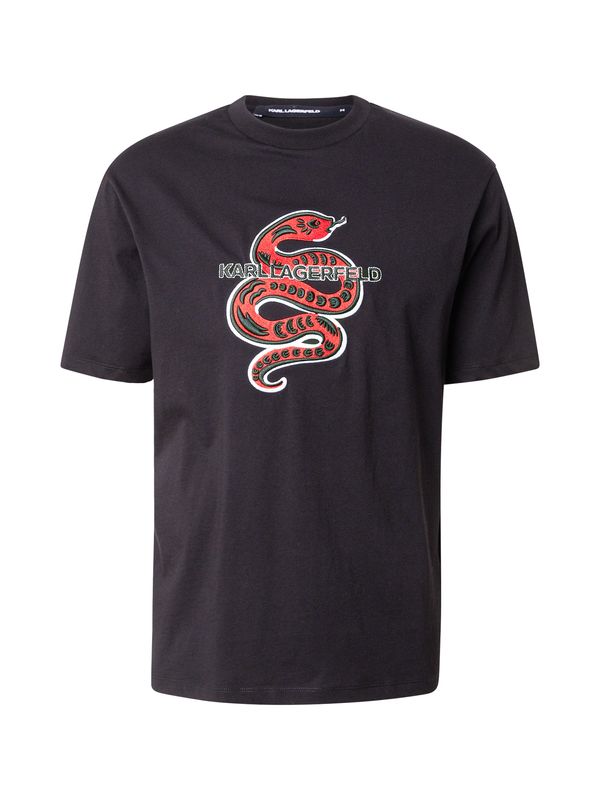 Karl Lagerfeld Karl Lagerfeld Majica  rdeča / črna / bela