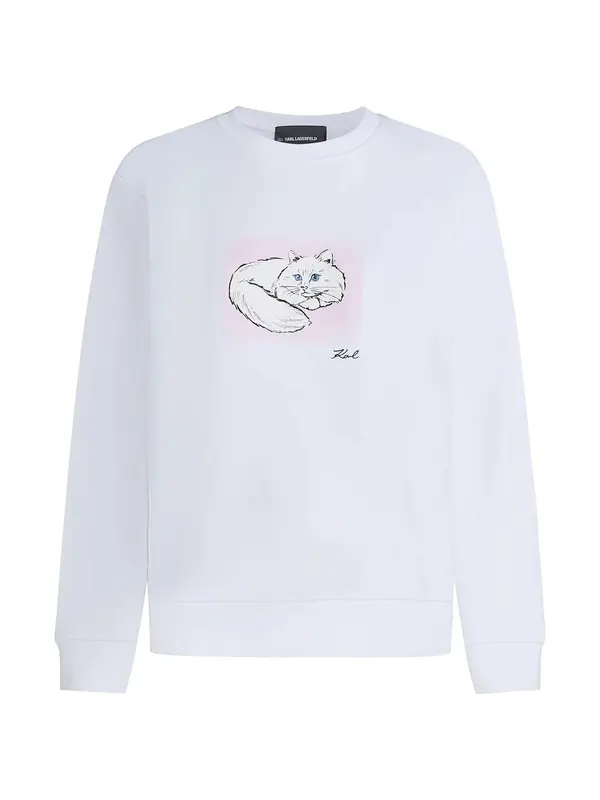 Karl Lagerfeld Karl Lagerfeld Majica  roza / črna / bela