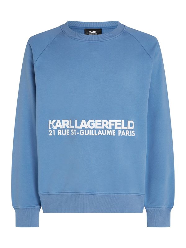 Karl Lagerfeld Karl Lagerfeld Majica 'Rue St-Guillaume'  dimno modra / bela
