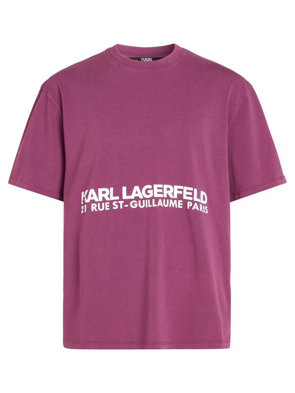 Karl Lagerfeld Karl Lagerfeld Majica 'Rue St-Guillaume'  vijolična / bela