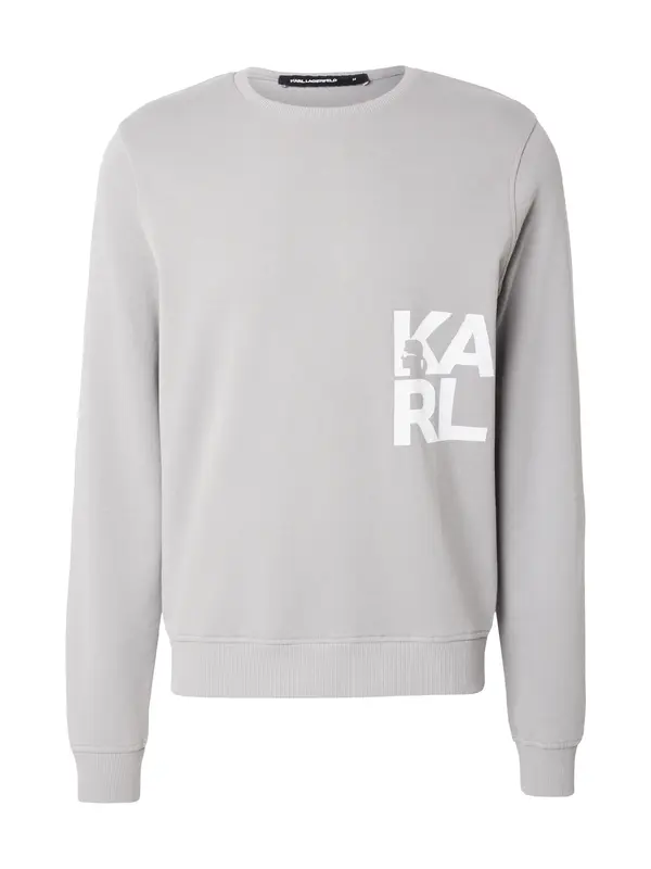 Karl Lagerfeld Karl Lagerfeld Majica  siva / bela