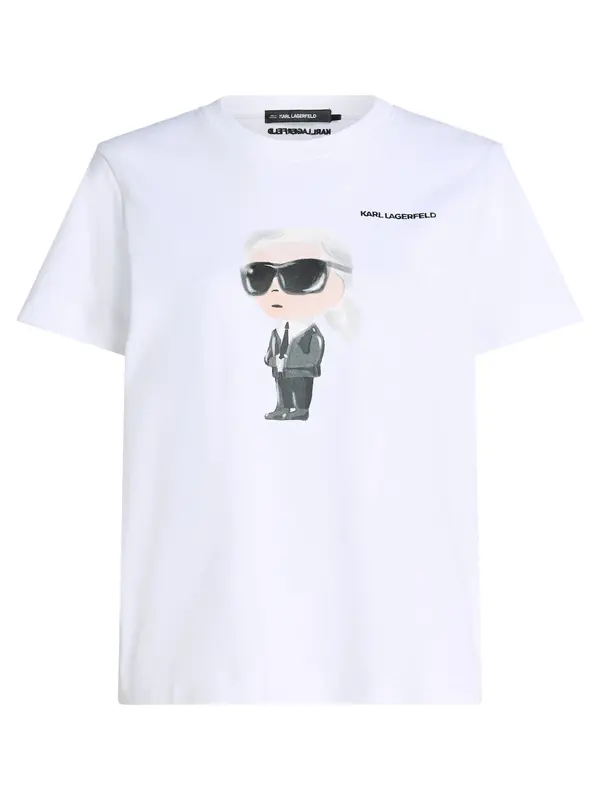 Karl Lagerfeld Karl Lagerfeld Majica  siva / črna / bela