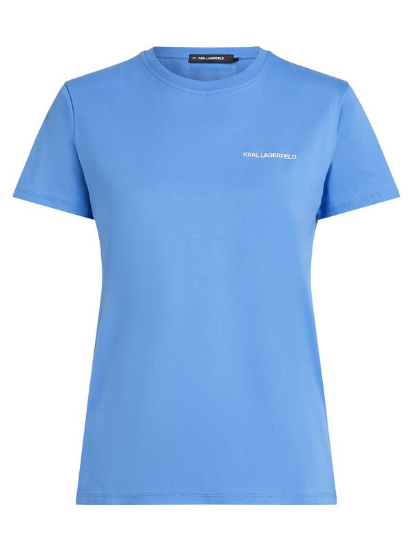 Karl Lagerfeld Karl Lagerfeld Majica  svetlo modra / bela