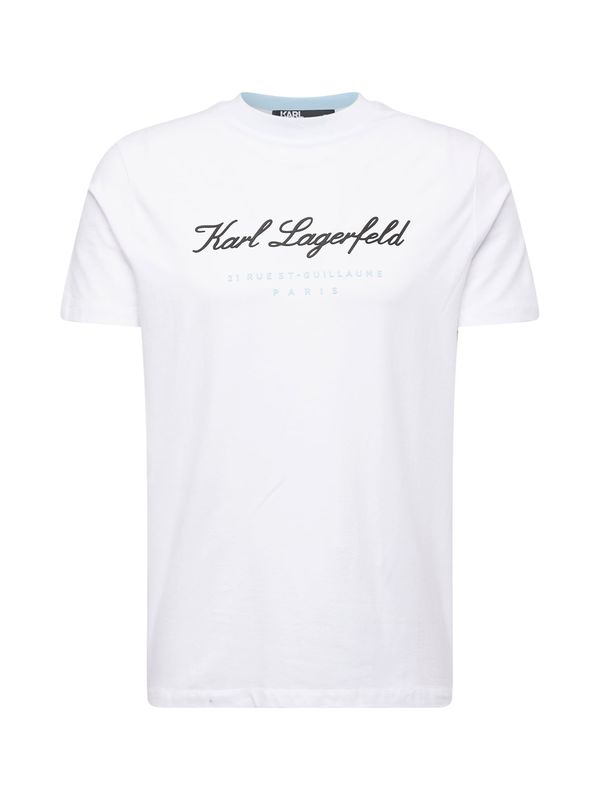 Karl Lagerfeld Karl Lagerfeld Majica  svetlo modra / črna / bela