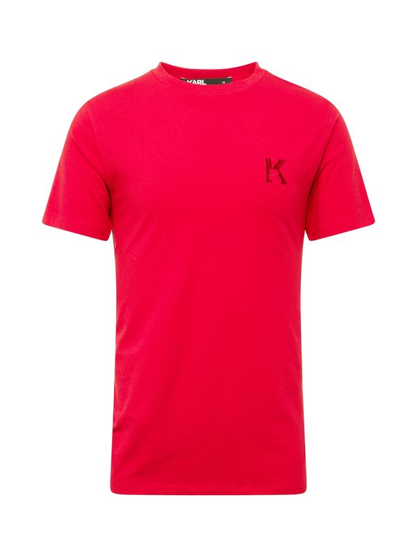 Karl Lagerfeld Karl Lagerfeld Majica  svetlo rdeča / temno rdeča