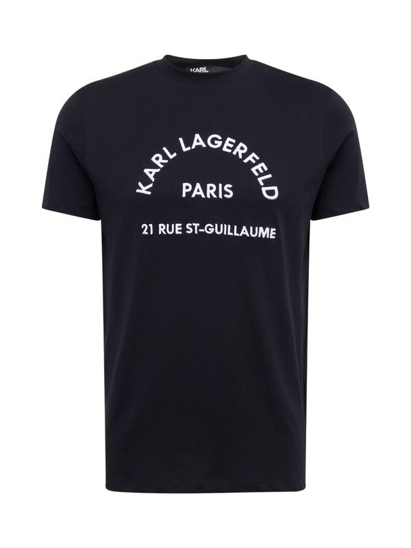 Karl Lagerfeld Karl Lagerfeld Majica  temno modra / bela