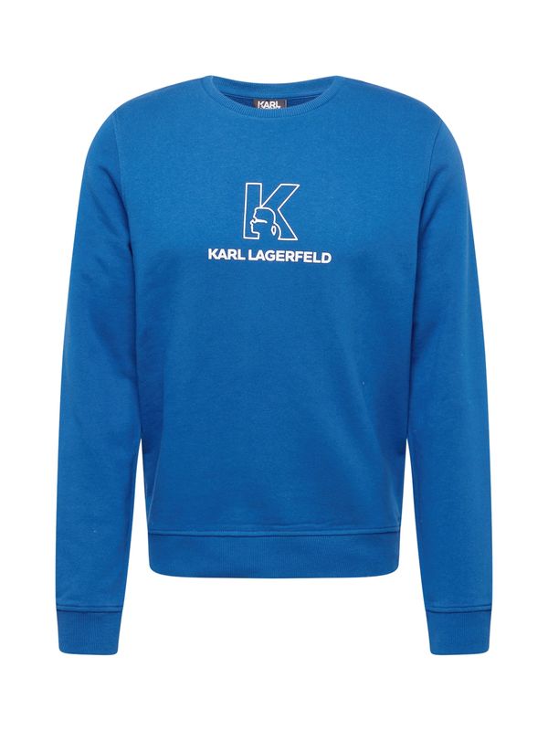 Karl Lagerfeld Karl Lagerfeld Majica  temno modra / off-bela
