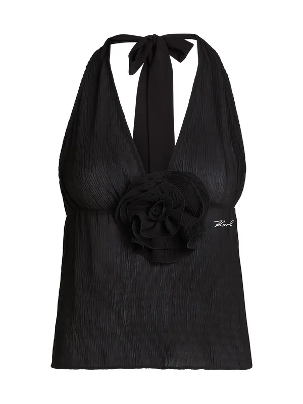 Karl Lagerfeld Karl Lagerfeld Majica za kopanje brez rokavov  črna
