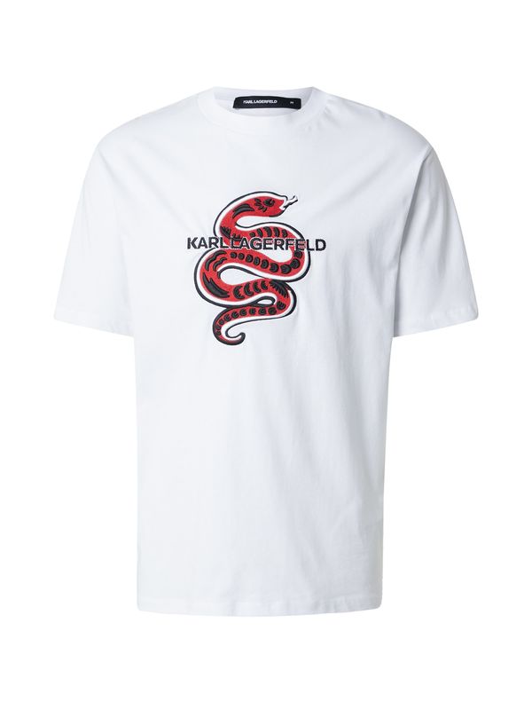 Karl Lagerfeld Karl Lagerfeld Majica  živo rdeča / črna / bela