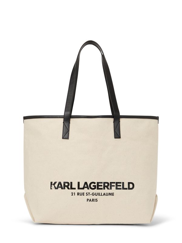 Karl Lagerfeld Karl Lagerfeld Nakupovalna torba  bež / črna