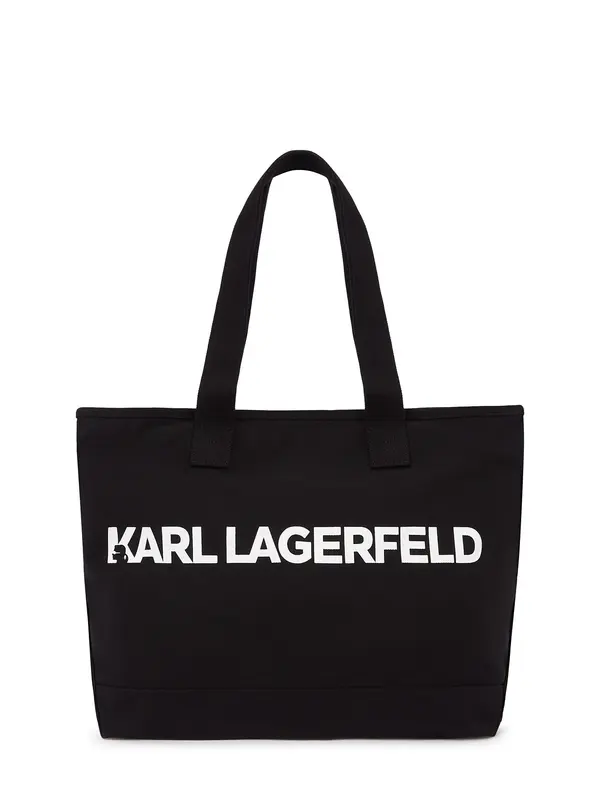 Karl Lagerfeld Karl Lagerfeld Nakupovalna torba  črna / bela