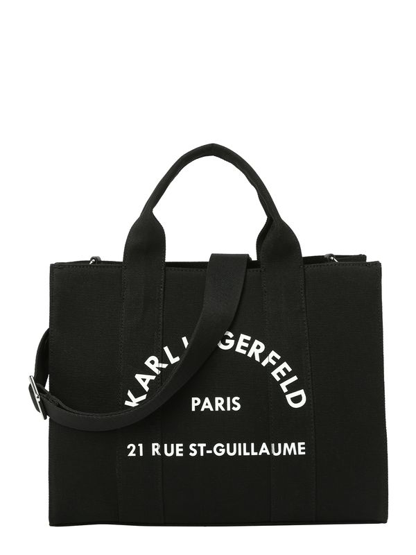 Karl Lagerfeld Karl Lagerfeld Nakupovalna torba  črna / bela