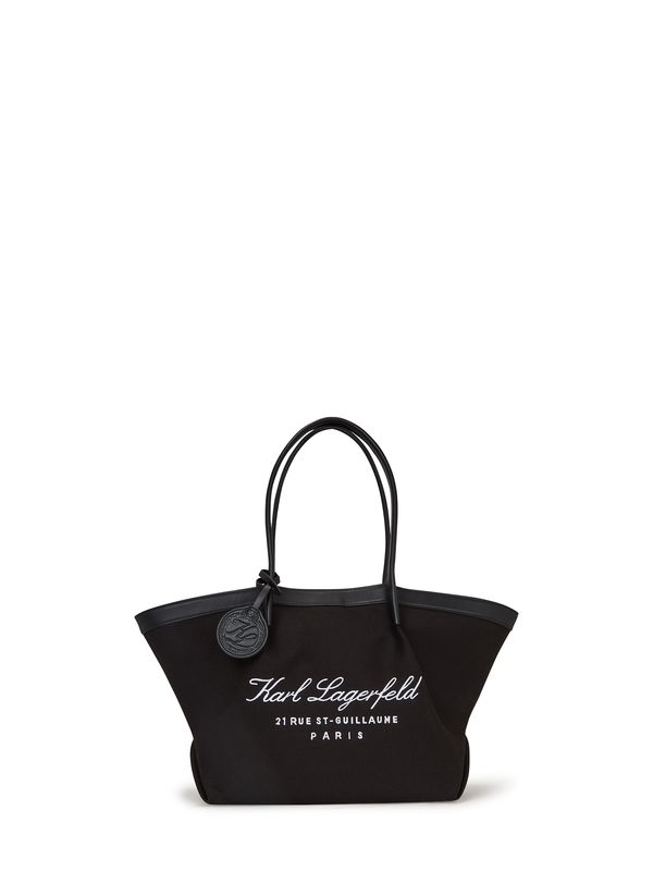 Karl Lagerfeld Karl Lagerfeld Nakupovalna torba  črna / bela