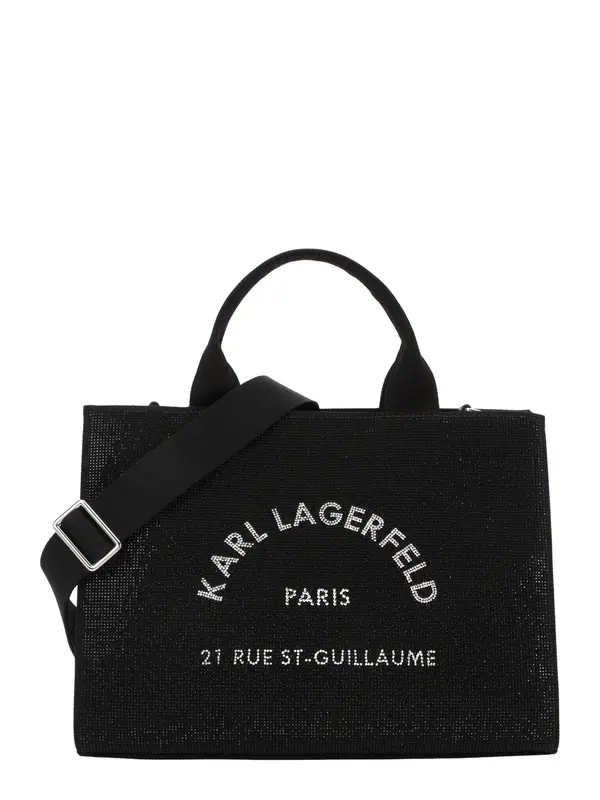 Karl Lagerfeld Karl Lagerfeld Nakupovalna torba  črna / transparentna