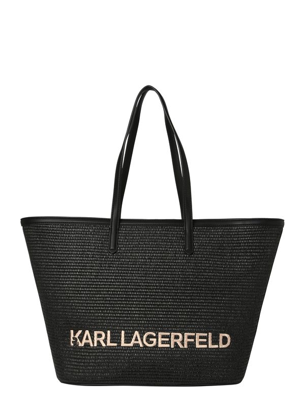 Karl Lagerfeld Karl Lagerfeld Nakupovalna torba 'ESSENTIAL'  bež / črna