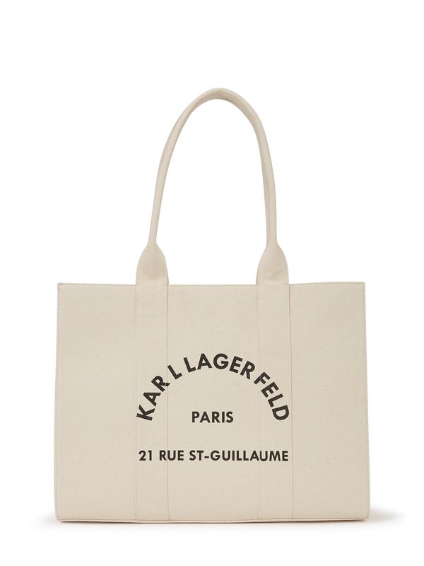 Karl Lagerfeld Karl Lagerfeld Nakupovalna torba 'Guillaume'  bež / črna