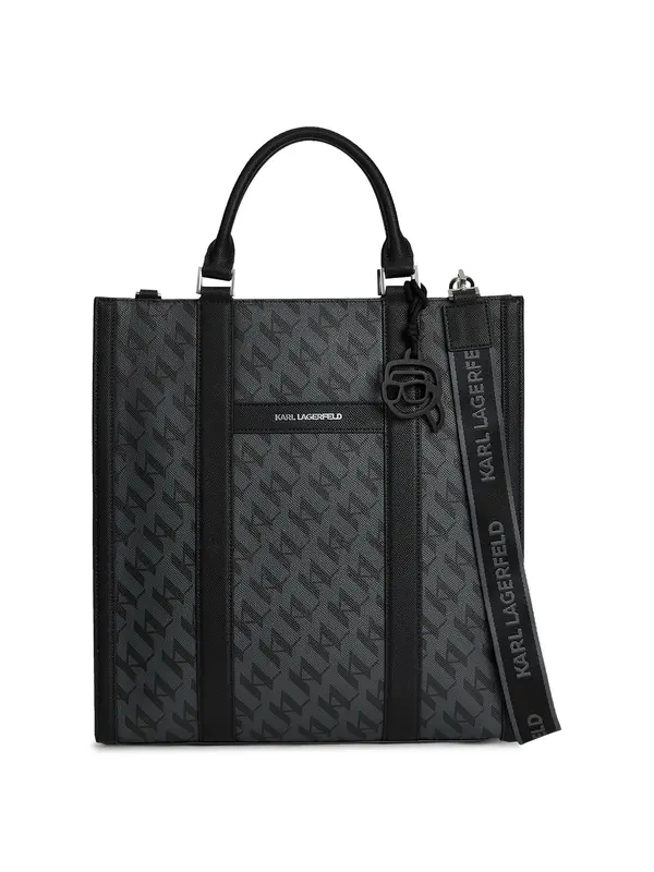 Karl Lagerfeld Karl Lagerfeld Nakupovalna torba 'Ikon'  temno siva / črna