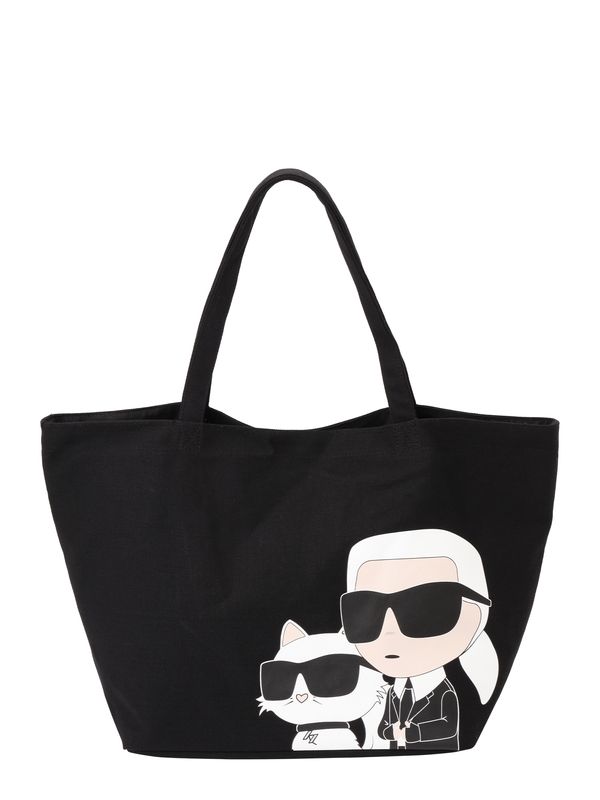 Karl Lagerfeld Karl Lagerfeld Nakupovalna torba 'IKONIK 2.0'  bež / črna / bela