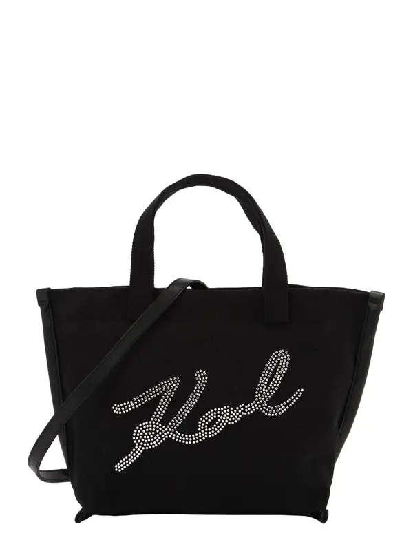 Karl Lagerfeld Karl Lagerfeld Nakupovalna torba 'K/SIGNATURE'  črna