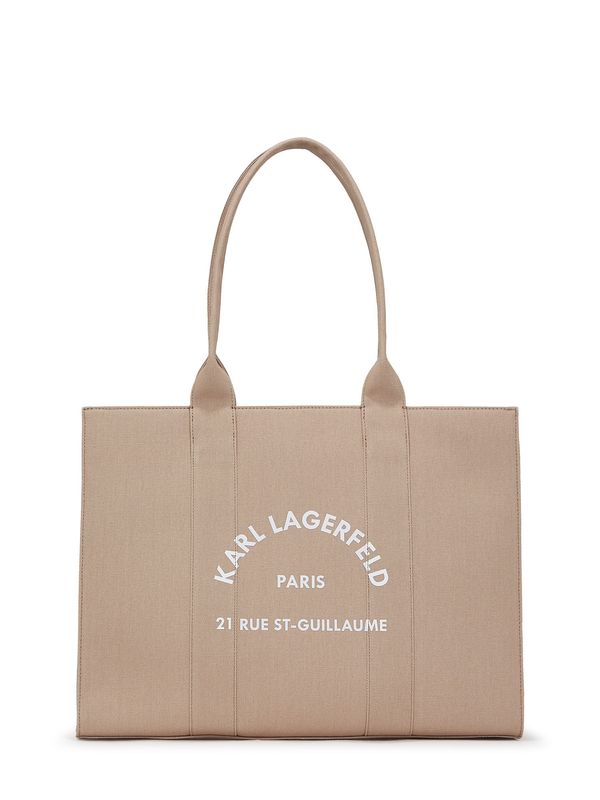 Karl Lagerfeld Karl Lagerfeld Nakupovalna torba  rjava / off-bela