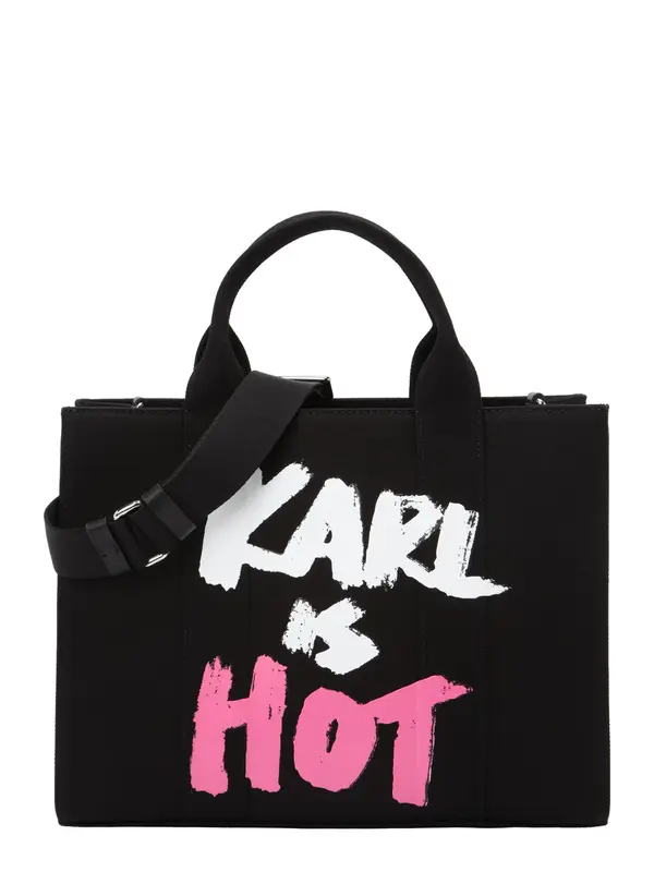 Karl Lagerfeld Karl Lagerfeld Nakupovalna torba 'RSG'  svetlo roza / črna / bela