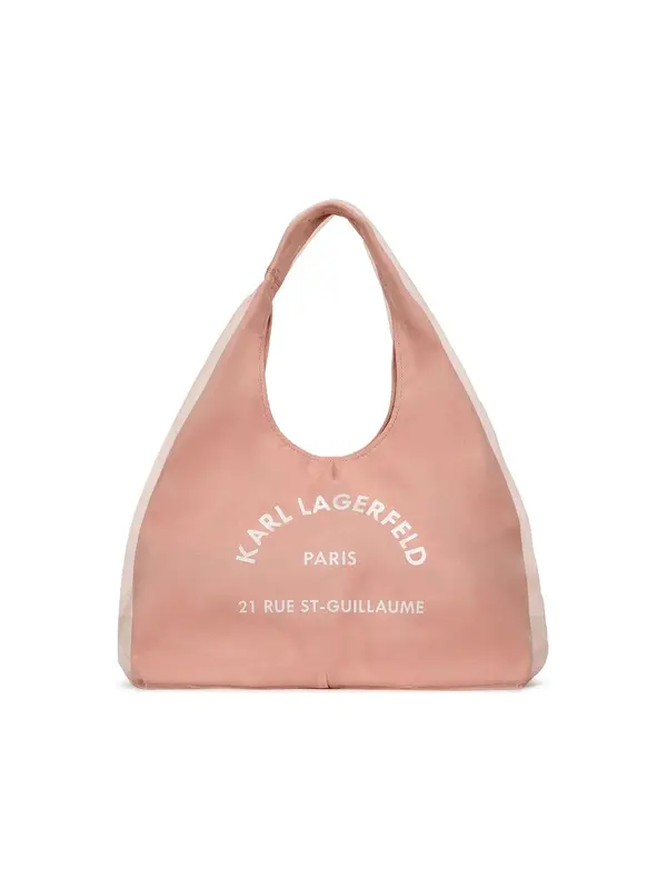 Karl Lagerfeld Karl Lagerfeld Nakupovalna torba 'Rue St-Guillaume'  rosé / bela