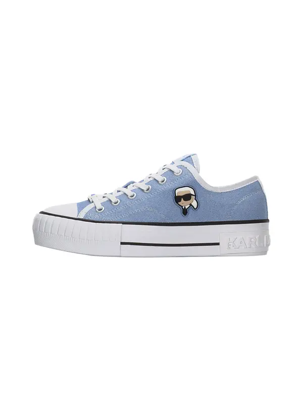 Karl Lagerfeld Karl Lagerfeld Nizke superge  moder denim / bela