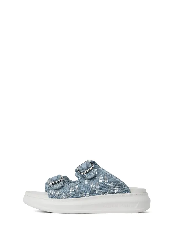 Karl Lagerfeld Karl Lagerfeld Nizki natikači 'Kapri'  moder denim / srebrna