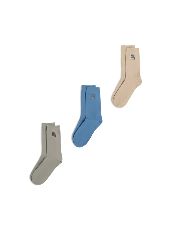Karl Lagerfeld Karl Lagerfeld Nogavice ' Kameo-Socken – 3er-Pack '  mešane barve