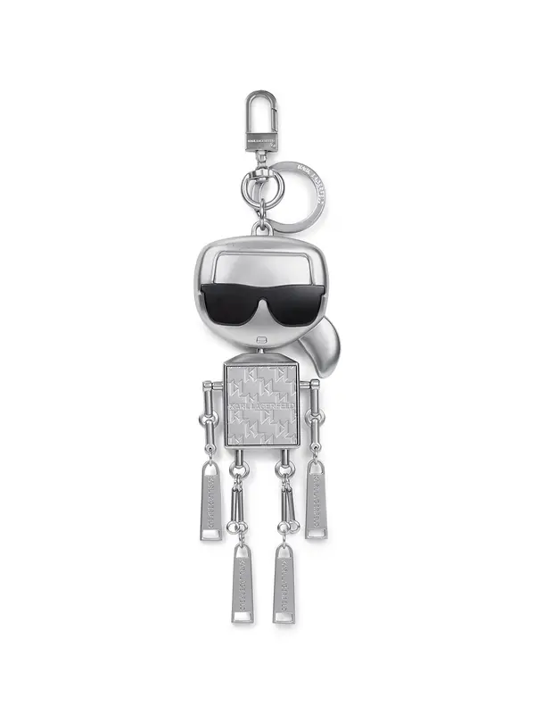 Karl Lagerfeld Karl Lagerfeld Obeski za ključe ' Ikon Schlüsselring mit Roboter '  srebrna