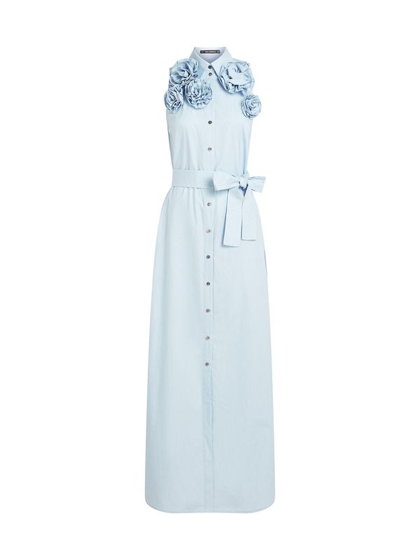 Karl Lagerfeld Karl Lagerfeld Obleka  svetlo modra