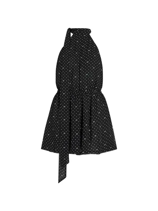 Karl Lagerfeld Karl Lagerfeld Obleka za na plažo  črna / bela