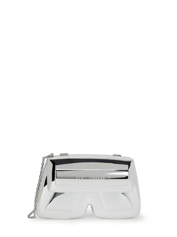 Karl Lagerfeld Karl Lagerfeld Pisemska torbica 'Ikon'  srebrna