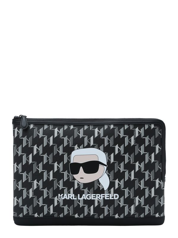 Karl Lagerfeld Karl Lagerfeld Pisemska torbica 'IKONIK 2.0'  kit / siva / črna / bela