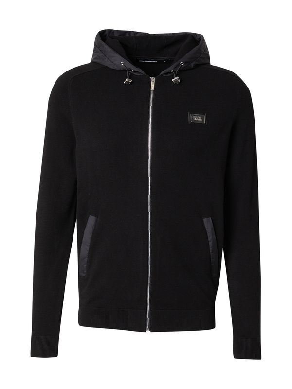 Karl Lagerfeld Karl Lagerfeld Pletena jopa  črna / srebrna