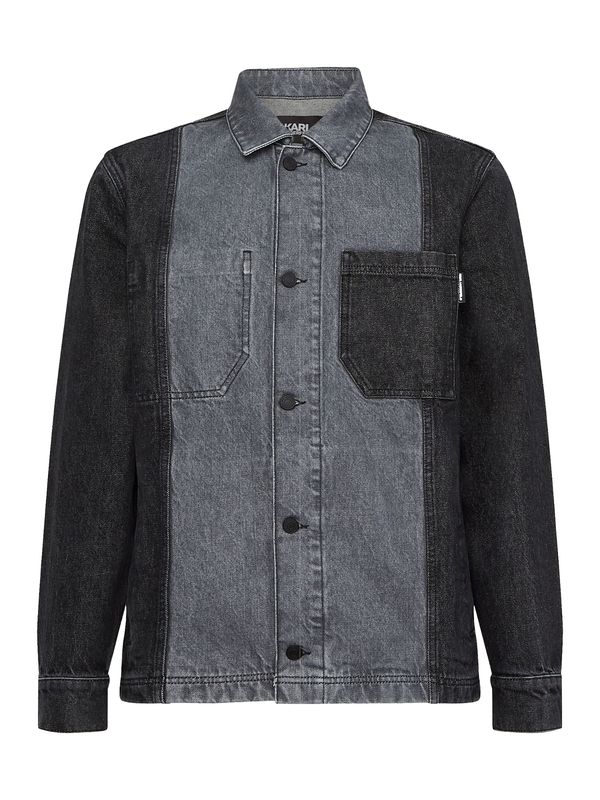 Karl Lagerfeld Karl Lagerfeld Prehodna jakna  siv denim / temno siva