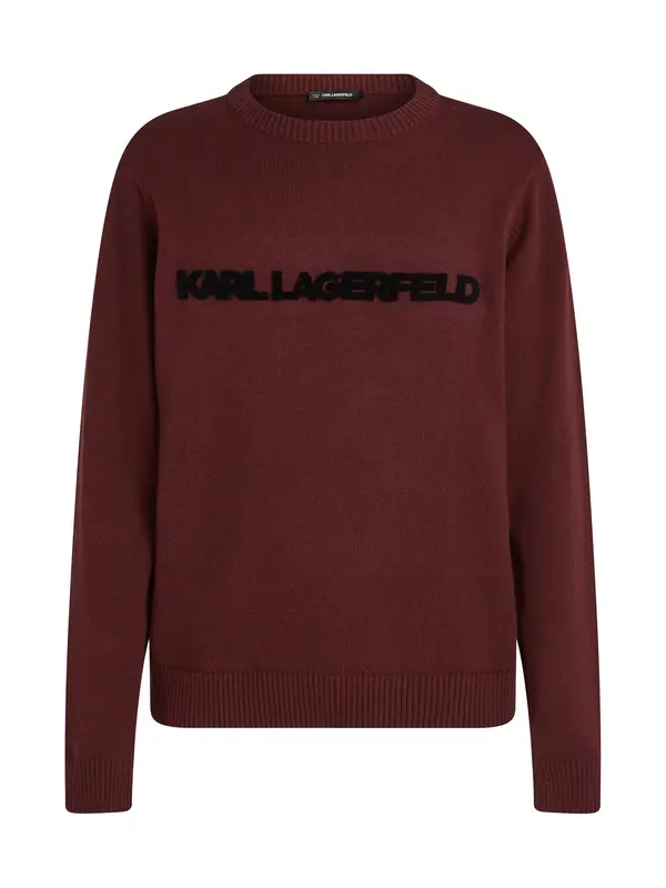 Karl Lagerfeld Karl Lagerfeld Pulover  vinsko rdeča / črna