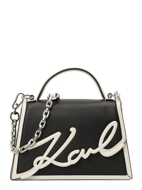 Karl Lagerfeld Karl Lagerfeld Ročna torbica  črna / bela