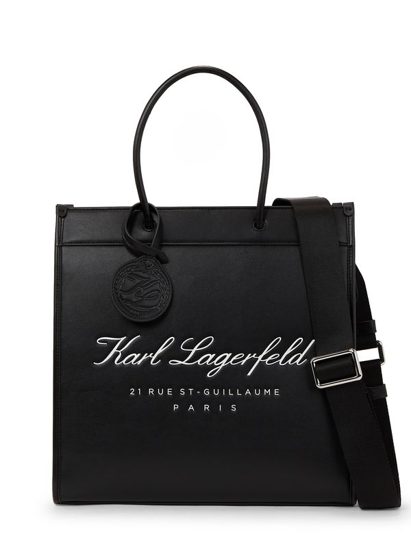 Karl Lagerfeld Karl Lagerfeld Ročna torbica 'Hotel'  črna / bela