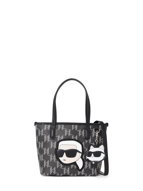 Karl Lagerfeld Karl Lagerfeld Ročna torbica 'Ikoni2.0'  siva / črna / bela