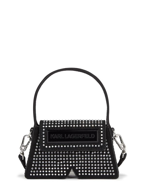 Karl Lagerfeld Karl Lagerfeld Ročna torbica 'nano bag'  črna / srebrna