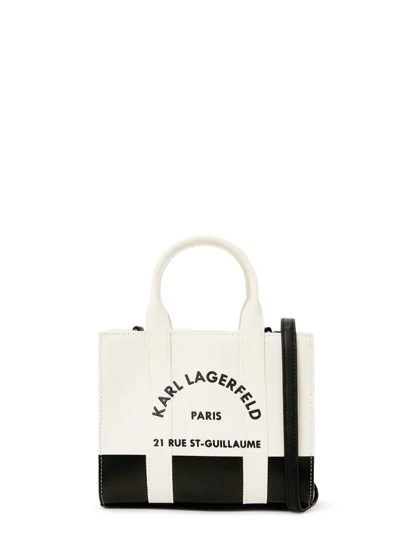 Karl Lagerfeld Karl Lagerfeld Ročna torbica 'RUE ST-GUILLAUME'  kremna / črna