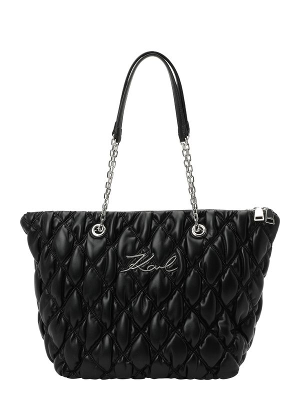 Karl Lagerfeld Karl Lagerfeld Ročna torbica 'Signature Kuilt'  črna