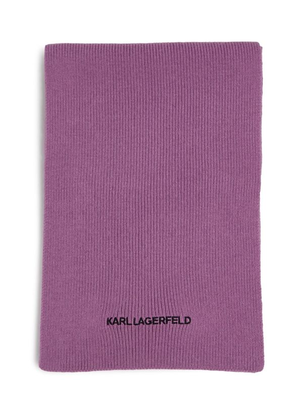 Karl Lagerfeld Karl Lagerfeld Šal 'Essential'  mauve / črna