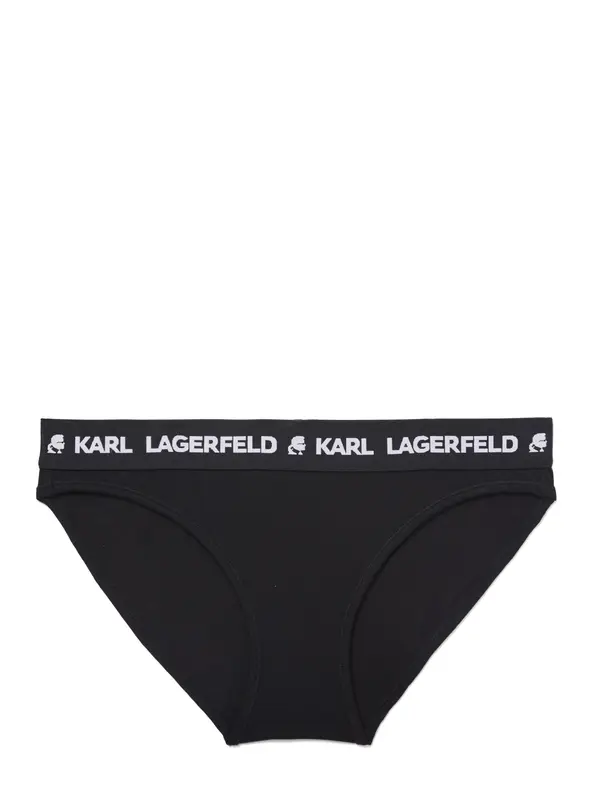 Karl Lagerfeld Karl Lagerfeld Spodnje hlačke  črna / bela
