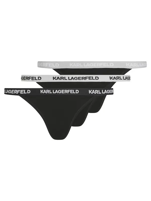 Karl Lagerfeld Karl Lagerfeld Spodnje hlačke  črna / bela